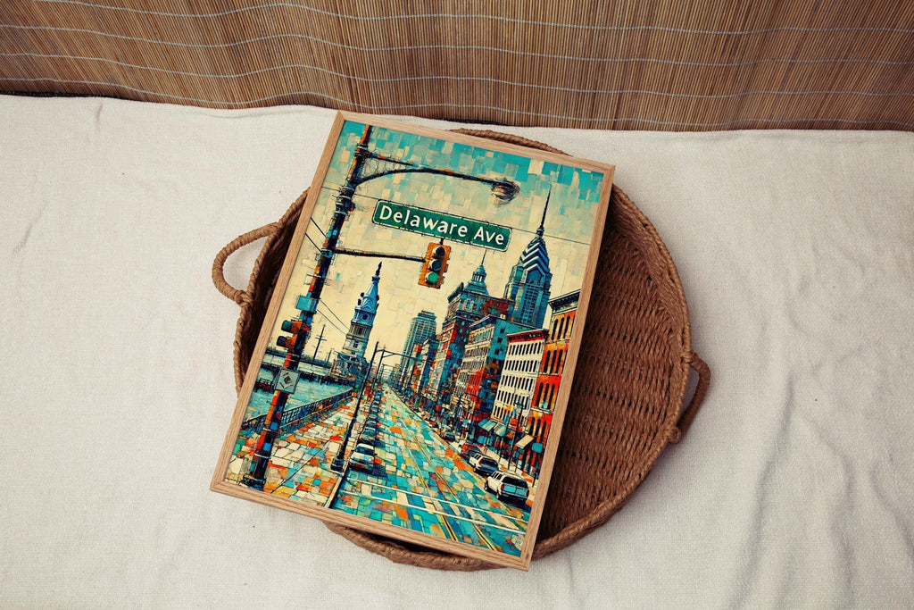 Delaware Ave Print Modern - Philadelphia, Pennsylvania, USA