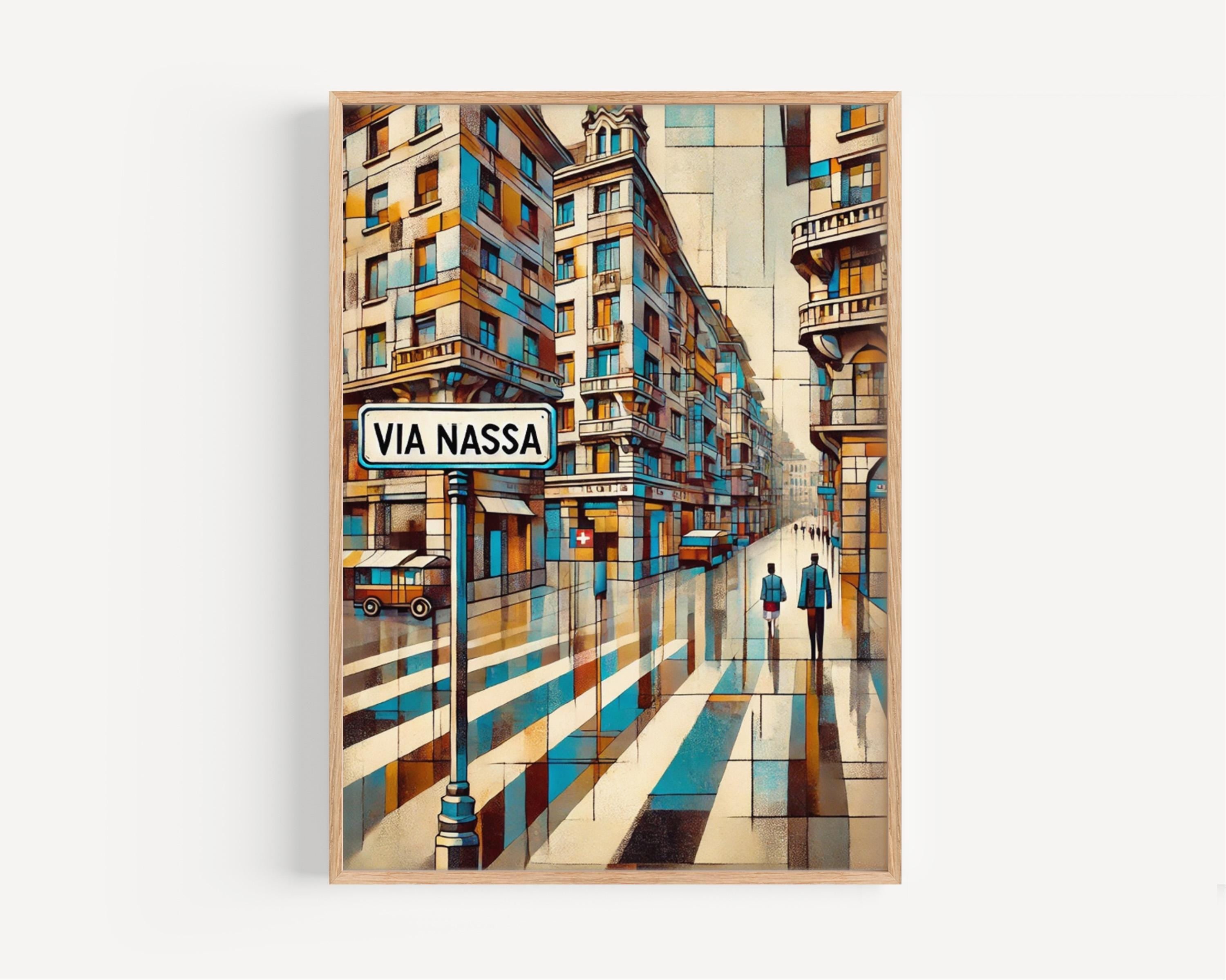 Via Nassa Print Modern - Lugano, Switzerland