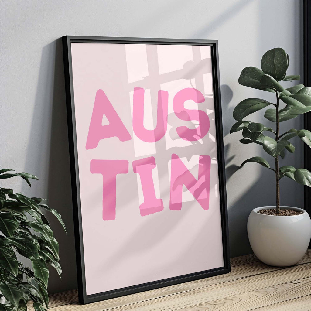 Austin Art Print Minimalist - Austin, Texas, USA