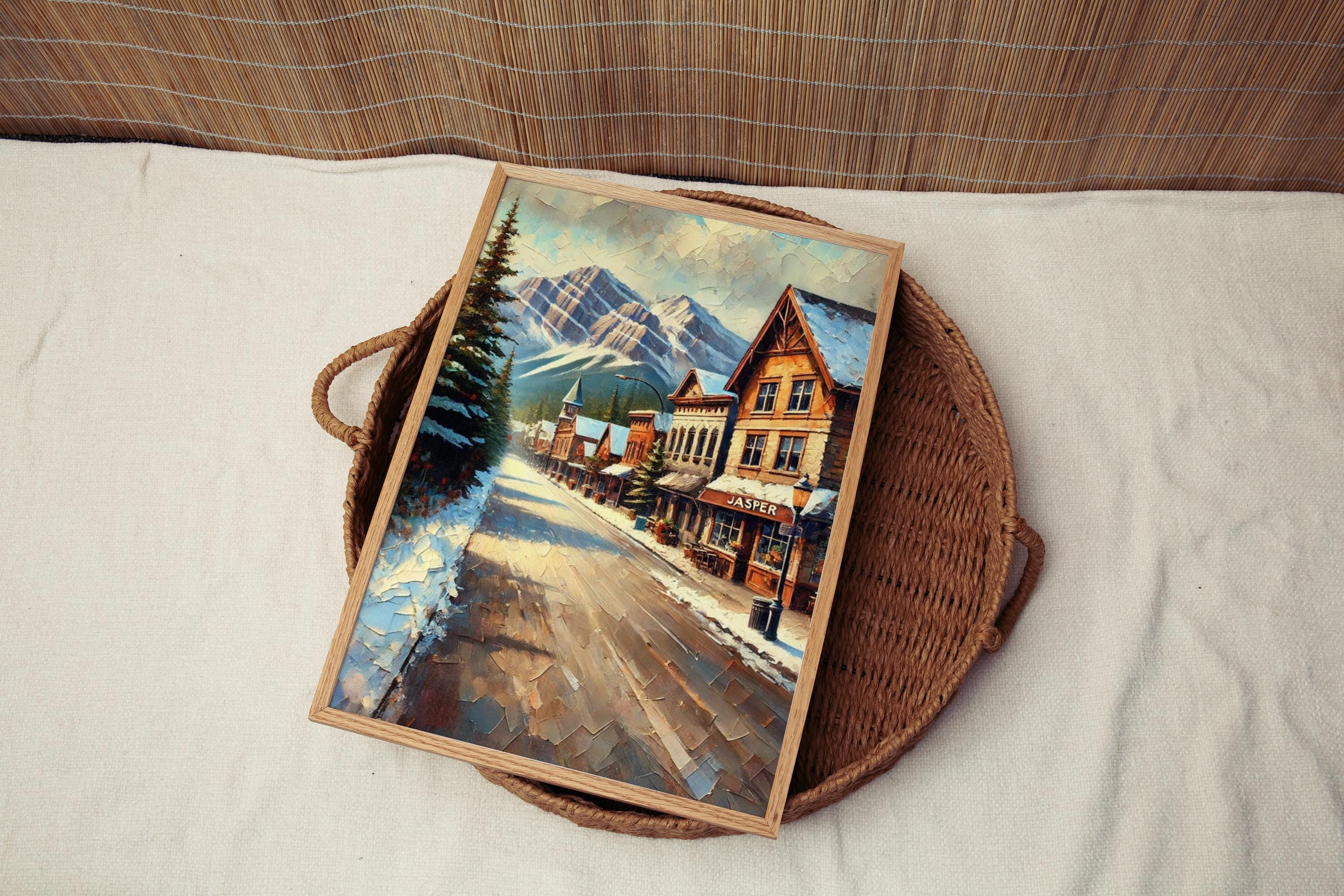 Alberta Jasper Wall Art Print, Canada Travel Poster, Canadian Souvenir, Housewarming Gift, Alberta Travel Decor, Jasper Gift Idea