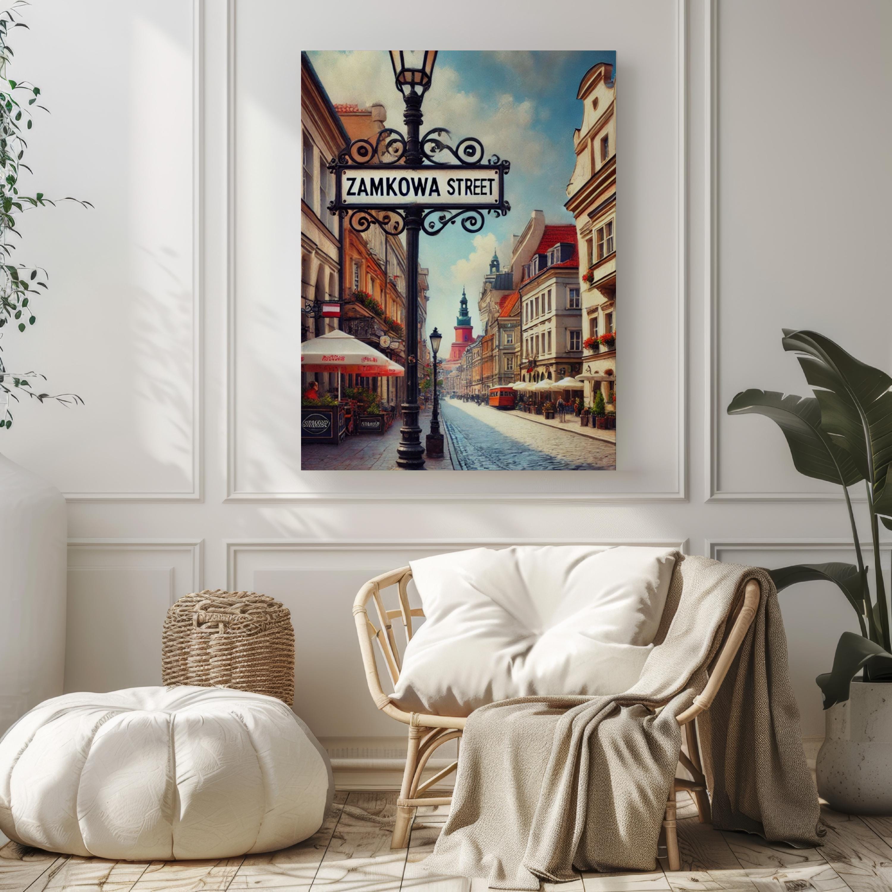 Zamkowa Street Vintage Print - Poland