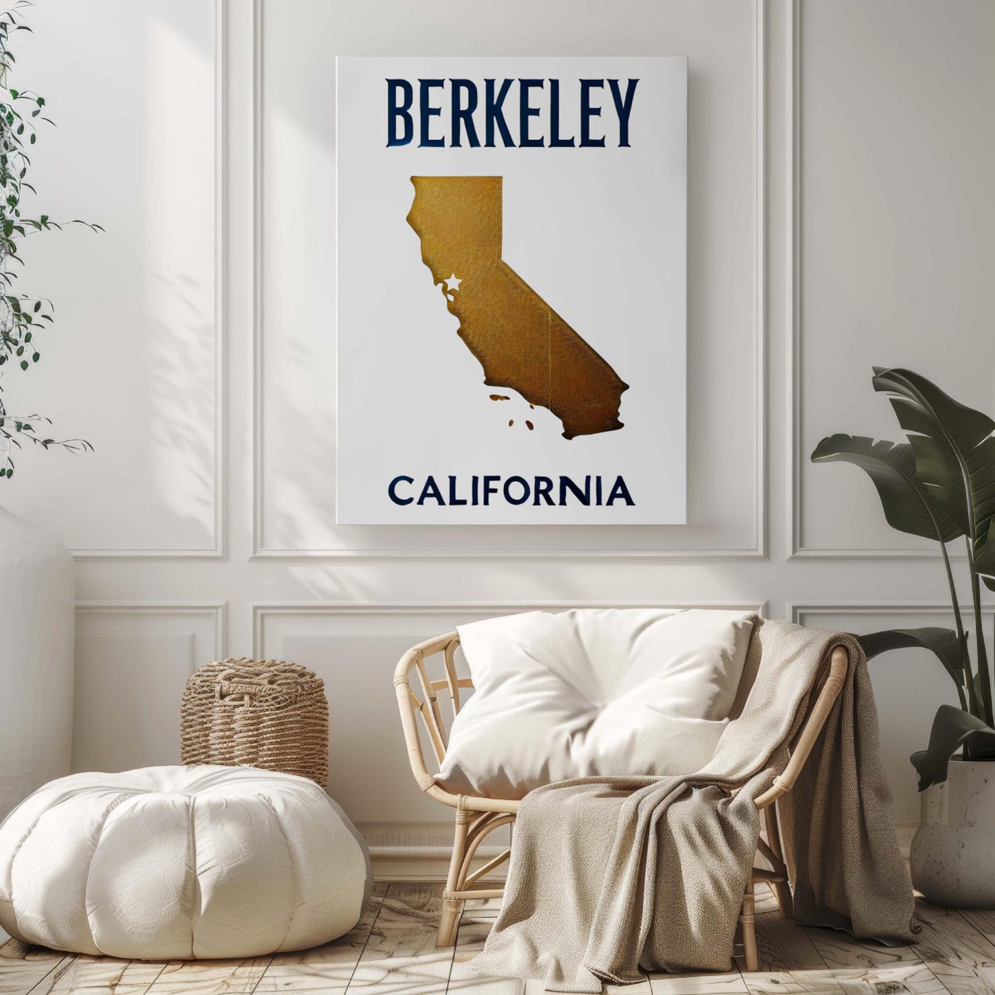 Berkeley Print California Wall Art, Travel & College Decor, Housewarming Gift, Cali Poster for Home or Office, Unique California Gift