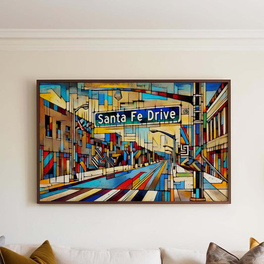 Denver Art Santa Fe Drive Wall Art, Colorado Travel Print, Denver Gift, Housewarming Decor, Modern Travel Poster, Unique Colorado Wall Decor