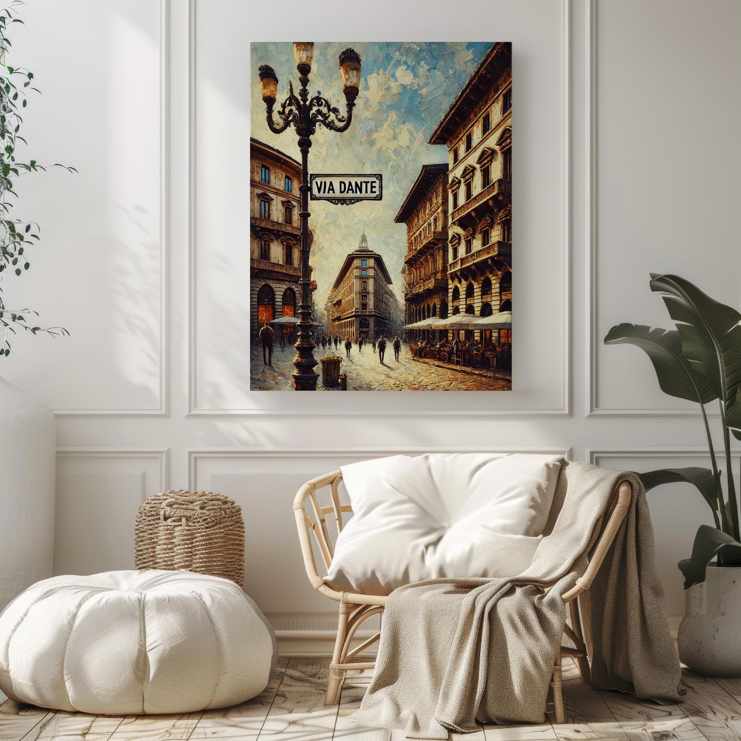 Via Dante Wall Art, Milan Print, Italy Travel Poster, Street Sign Art, Italian Souvenir, Home Decor, Personalized Gift, Italy Cityscape