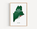 Maine Wall Art Rustic - Bar Harbor, Maine, USA