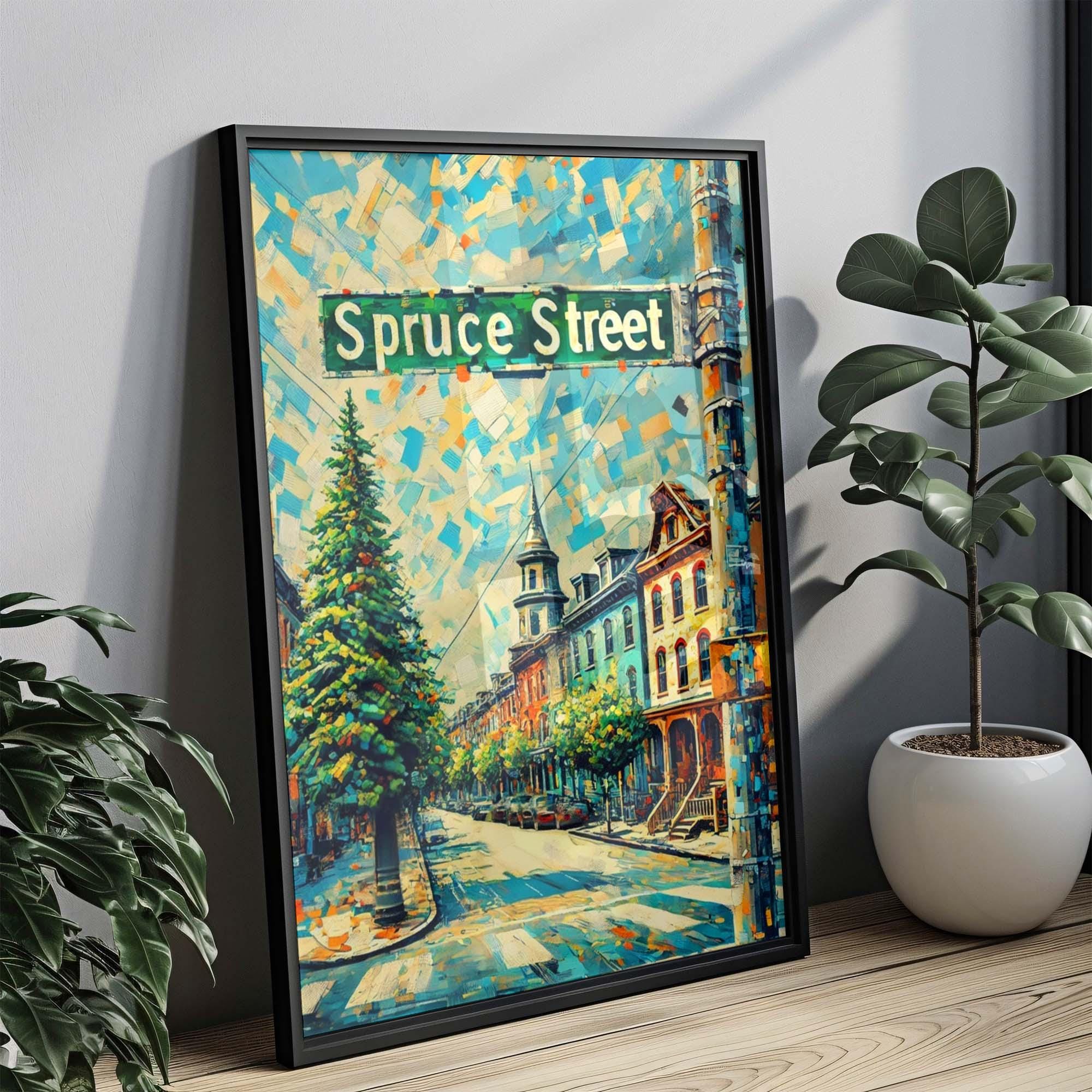 Spruce Street Print - Philadelphia, Pennsylvania, USA
