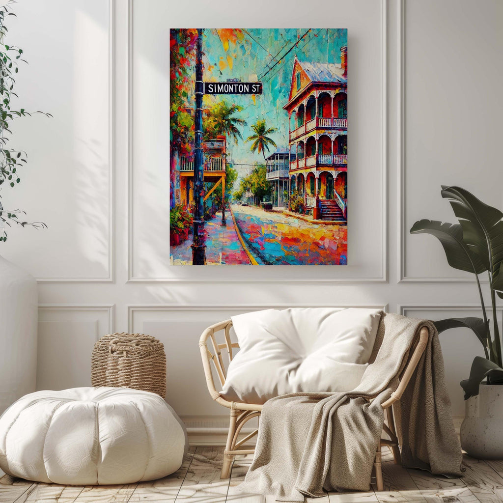 Simonton St Print - Key West, Florida, USA