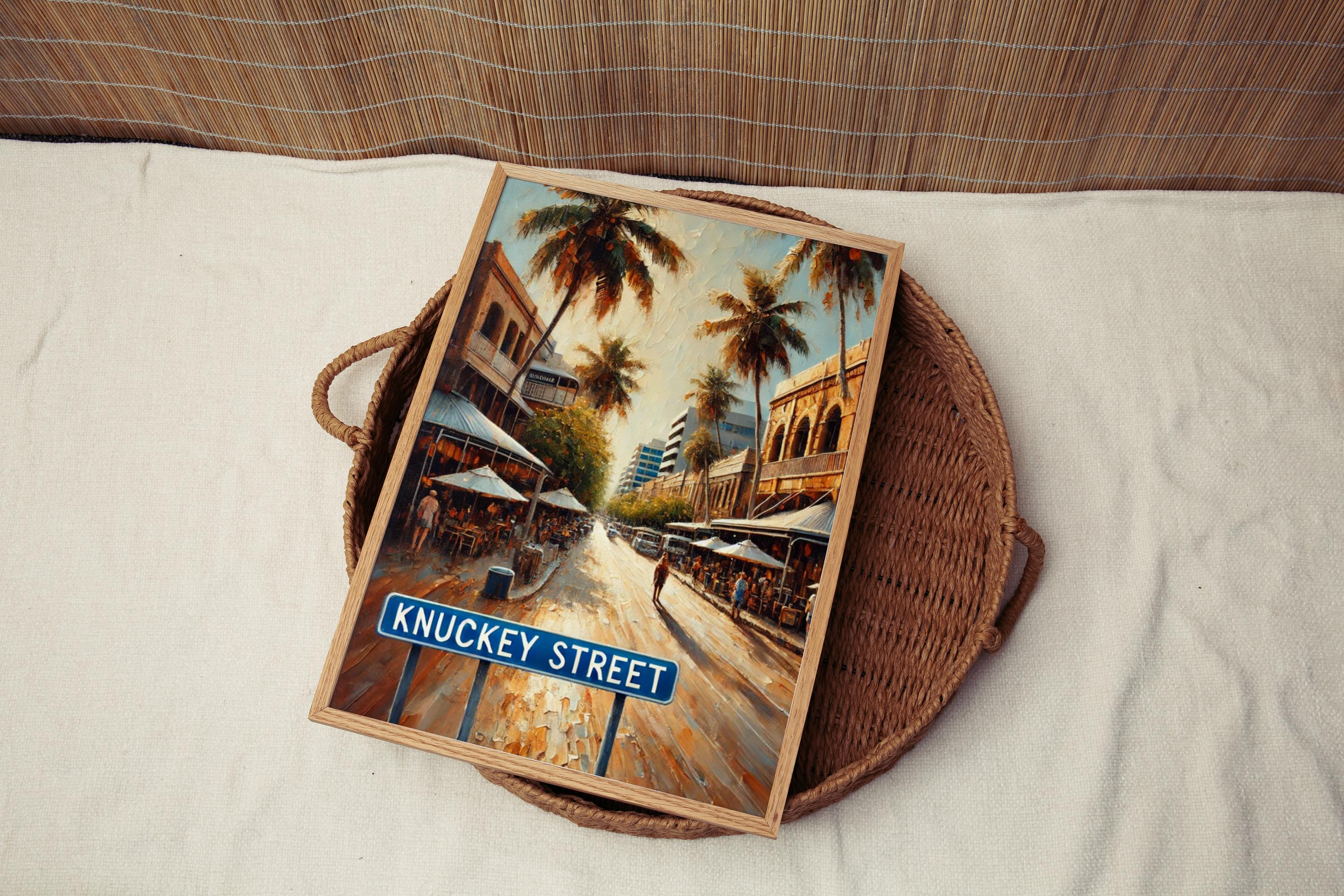 Knuckey Street Wall Art, Darwin Australia Print, Tropical Cityscape, Waterfront Culture, Travel Souvenir, Housewarming Gift, Fine Art Poster