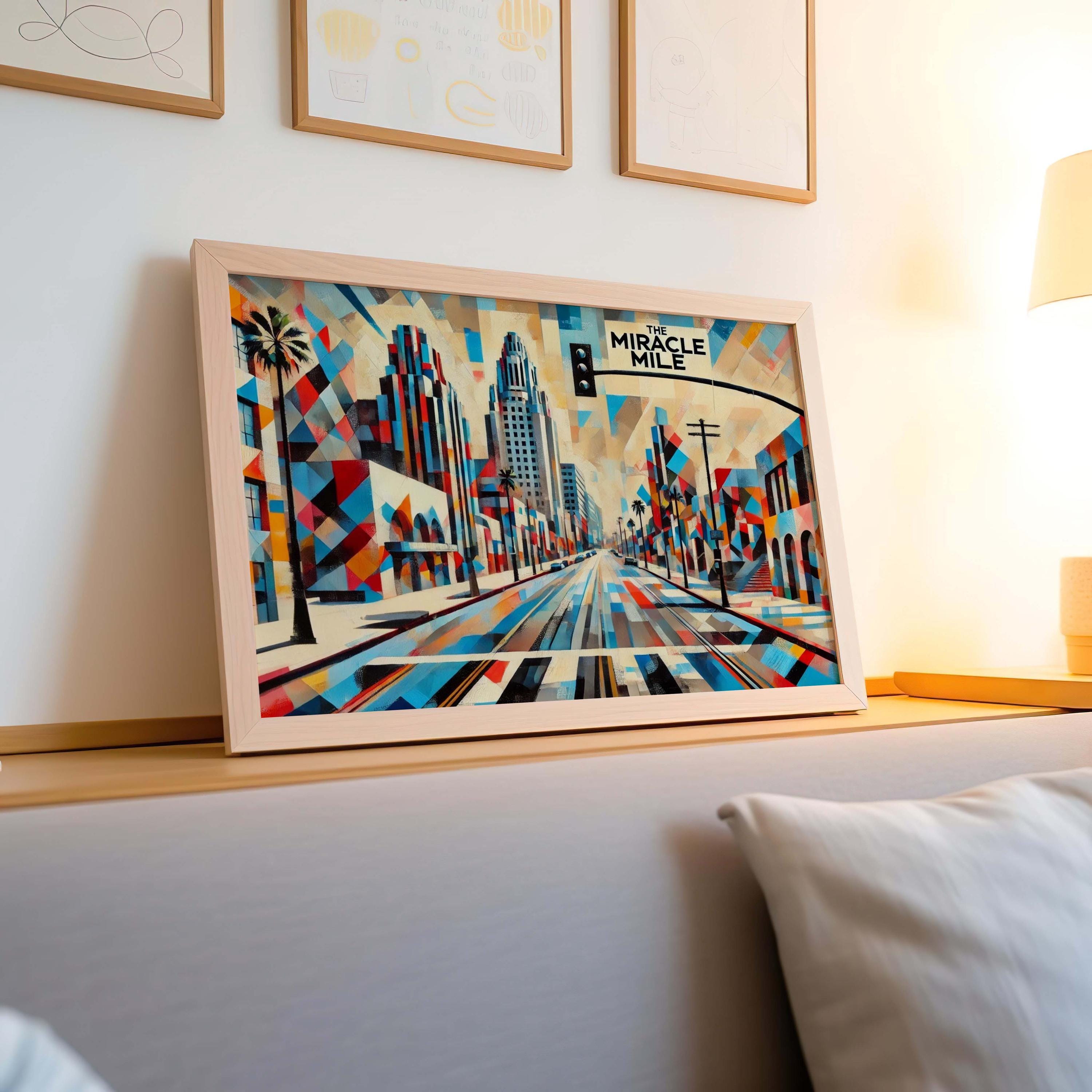Miracle Mile Wall Art Vintage - Los Angeles, California, USA