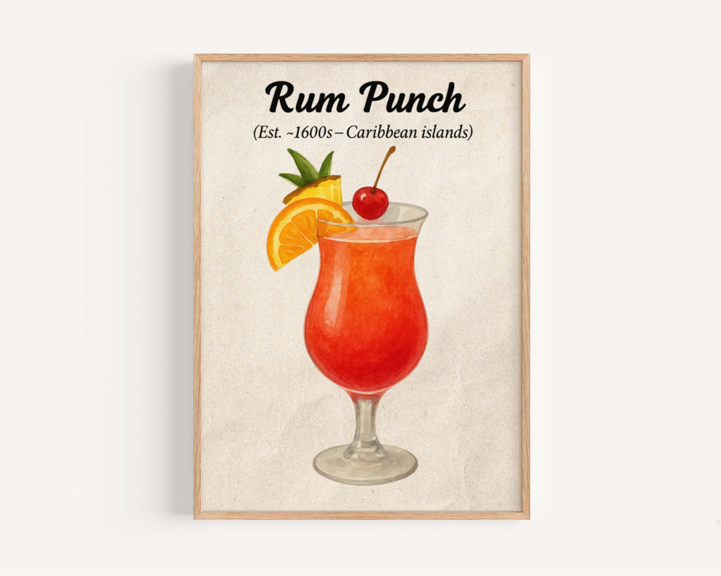 Rum Punch Cocktail Artwork
