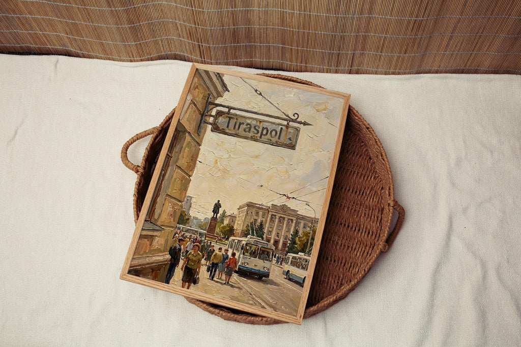 Tiraspol Moldova Wall Art Print: Soviet-Inspired Travel Poster