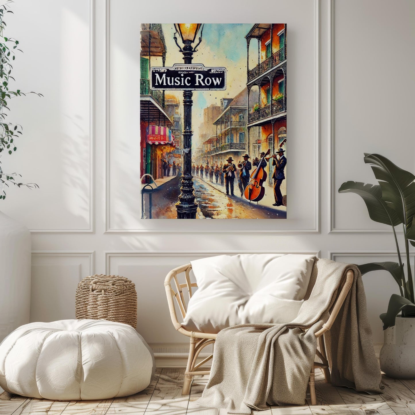 Music Row Nashville Art Print | Tennessee Travel Souvenir