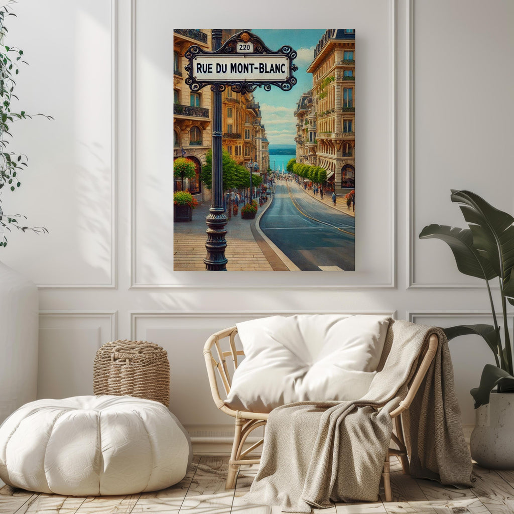 Rue Du Mont-Blanc Wall Art - Geneva, Switzerland