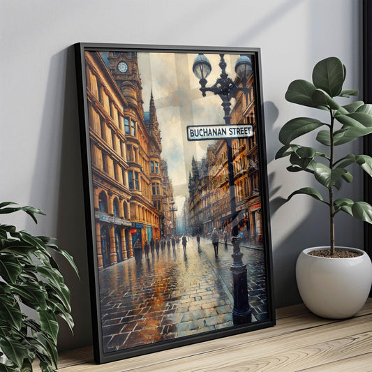 Buchanan St Wall Art, Buchanan Street Print, Glasgow Art, Glasgow Gift, Travel Print, Travel Poster, Housewarming Gift, Scotland Art, Decor