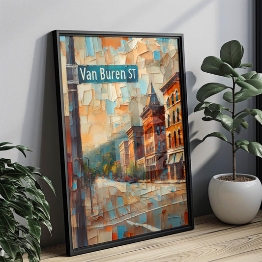 Van Buren Street Wall Art, Little Rock Print, Arkansas Art, “City” Gift, Travel Souvenir, Travel Poster,  “State” Art, PERSONALIZED GIFT
