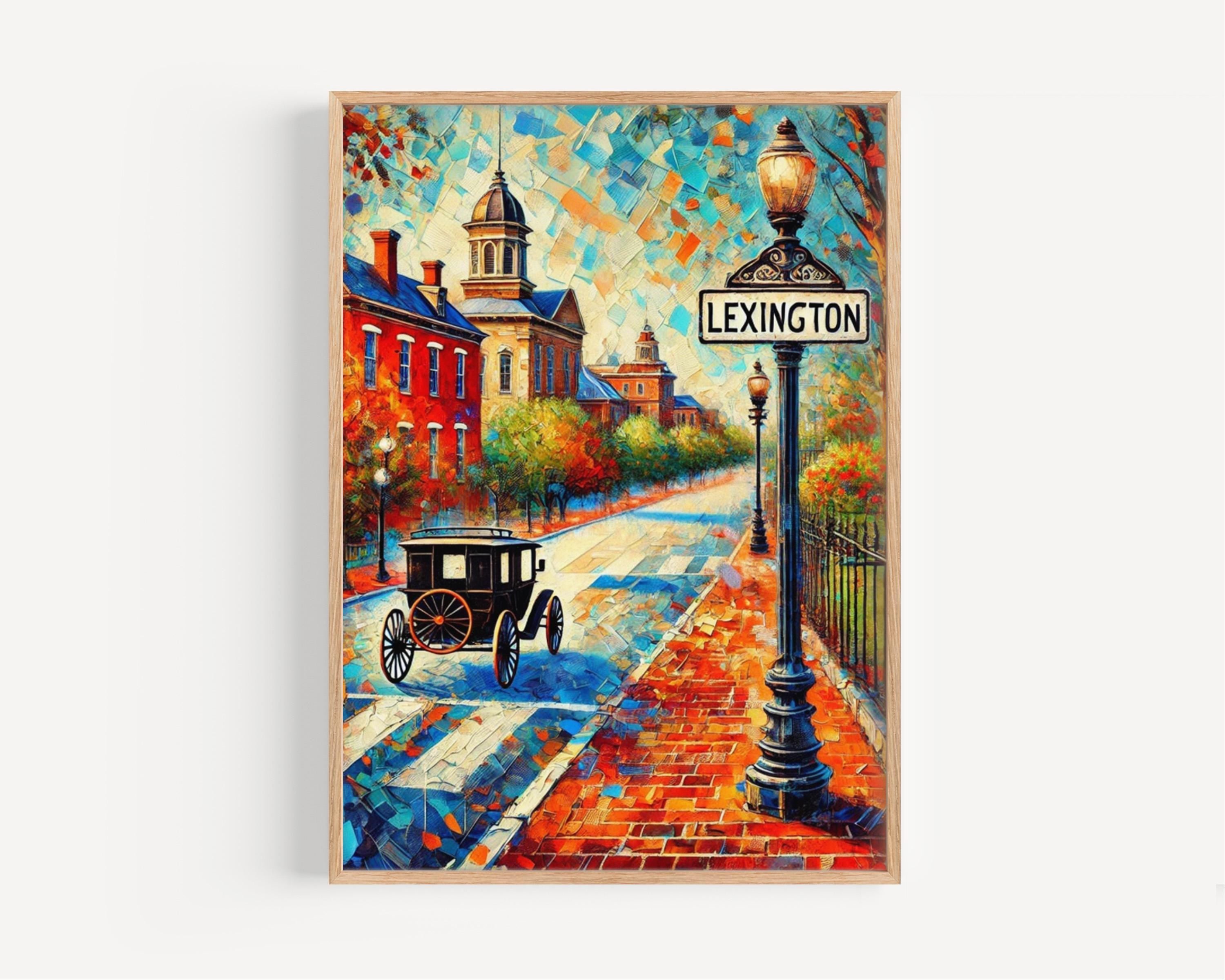 Virginia Lexington Wall Art Print - Travel Poster & American Souvenir Gift - Virginia Home Decor and Housewarming Present