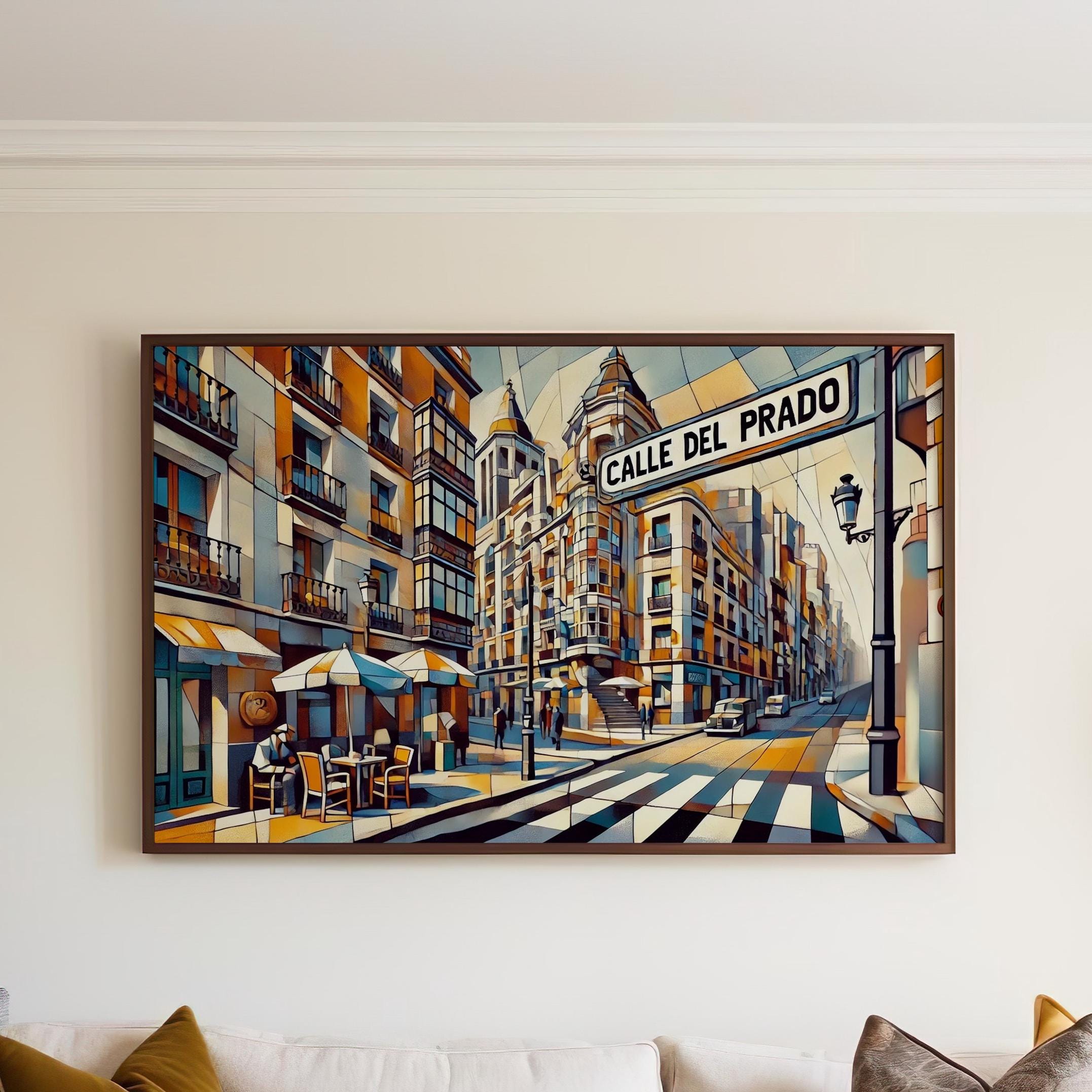 Calle Del Prado Poster - Madrid, Spain