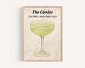 Gimlet Cocktail Poster Prohibition Era