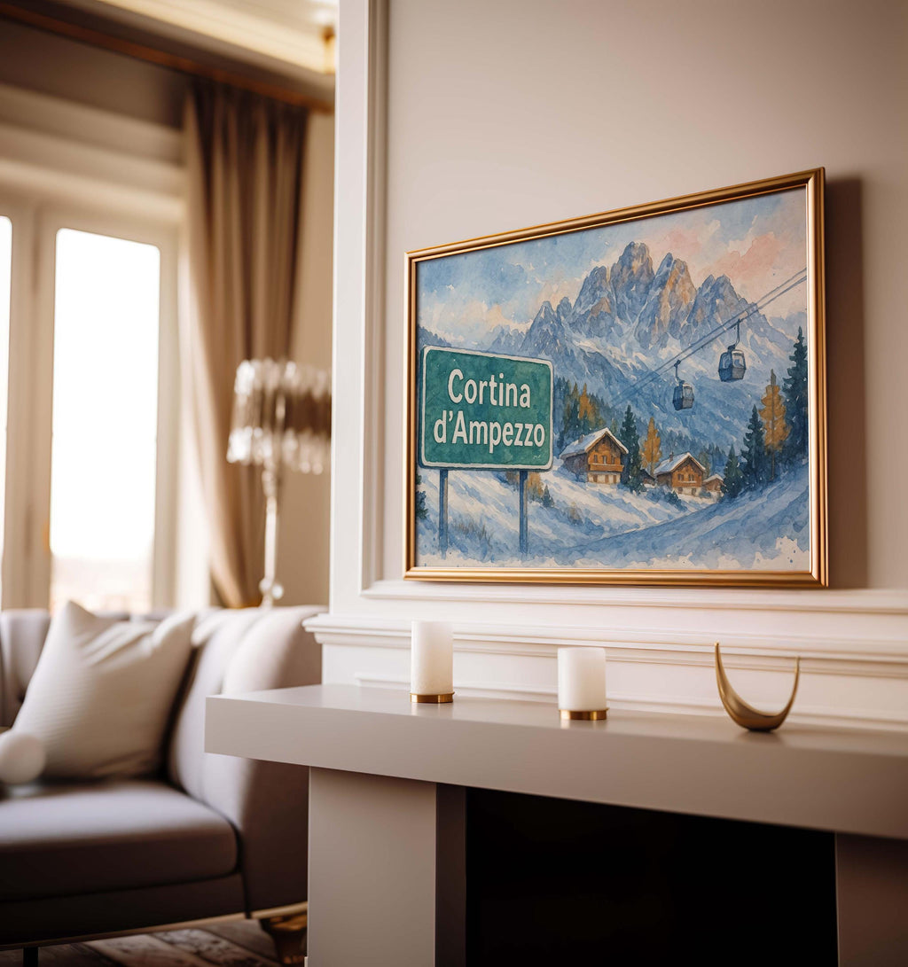 Cortina D'Ampezzo Poster - Cortina D'Ampezzo, Italy