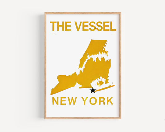 The Vessel Wall Art - Travel Print Home Decor, Housewarming & College Gift, Coastal Room Artwork, The Vessel Print for Living Room