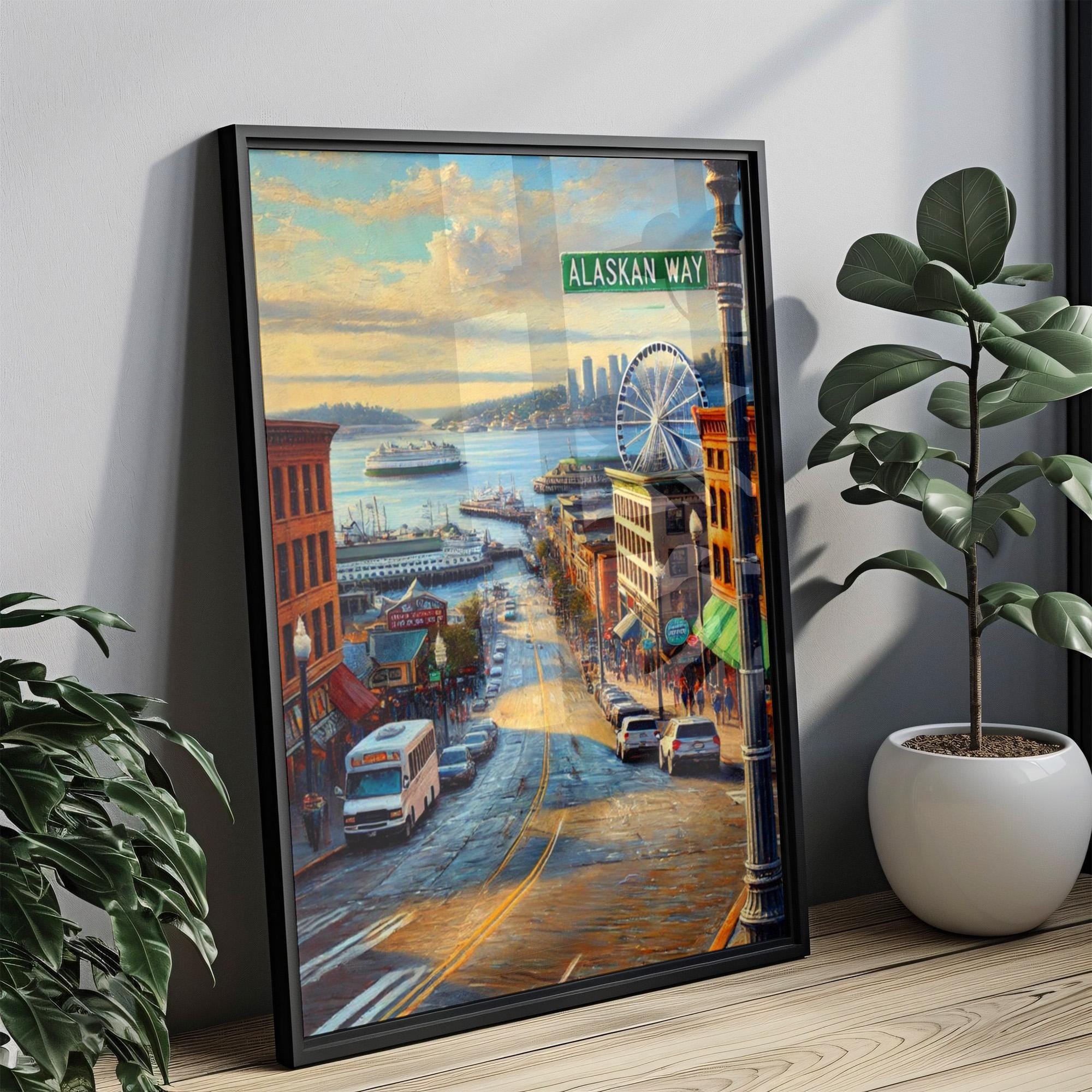 Alaskan Way Wall Art Print – Alaskan Way, Alaska, USA, North America