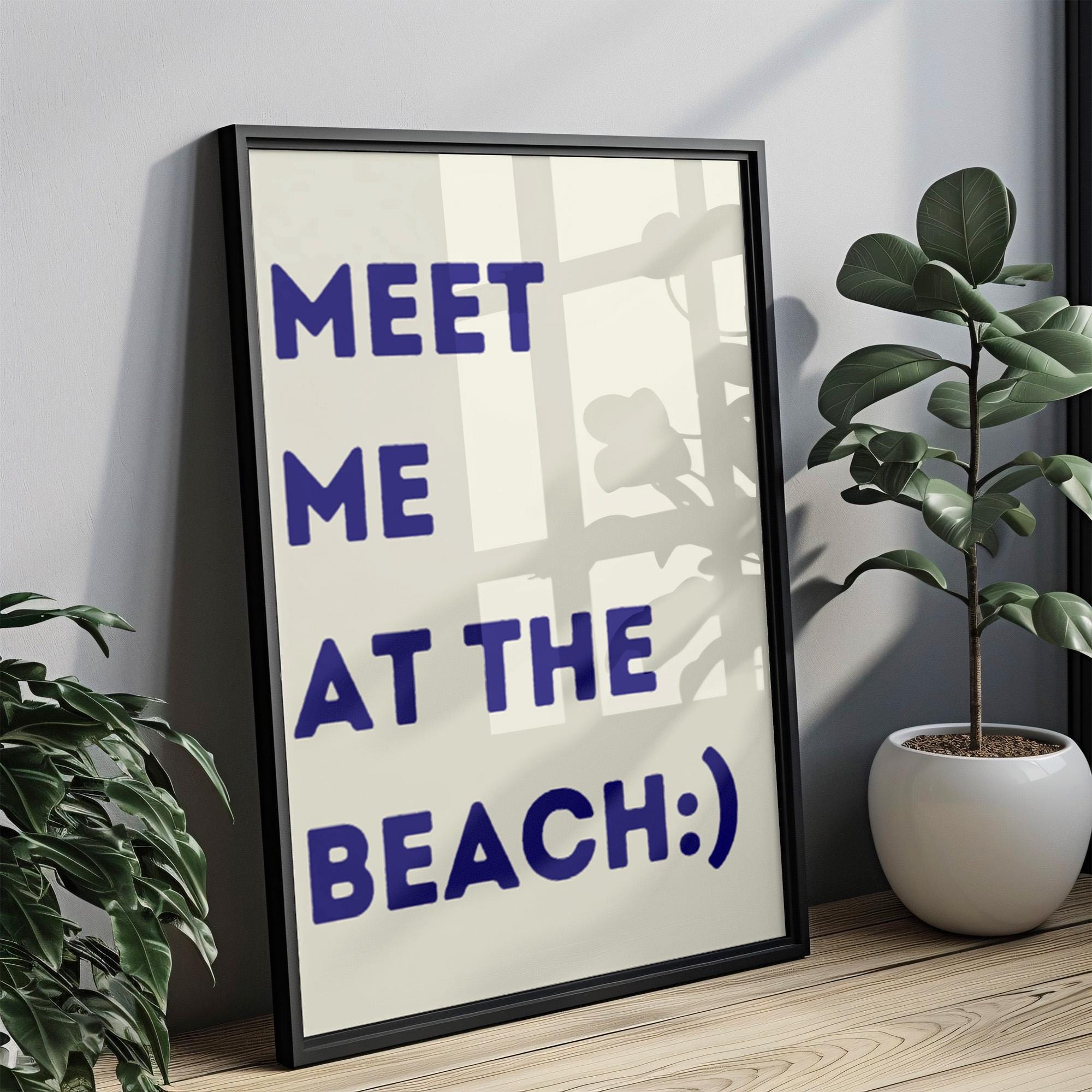 Beach Print Dorm Decor