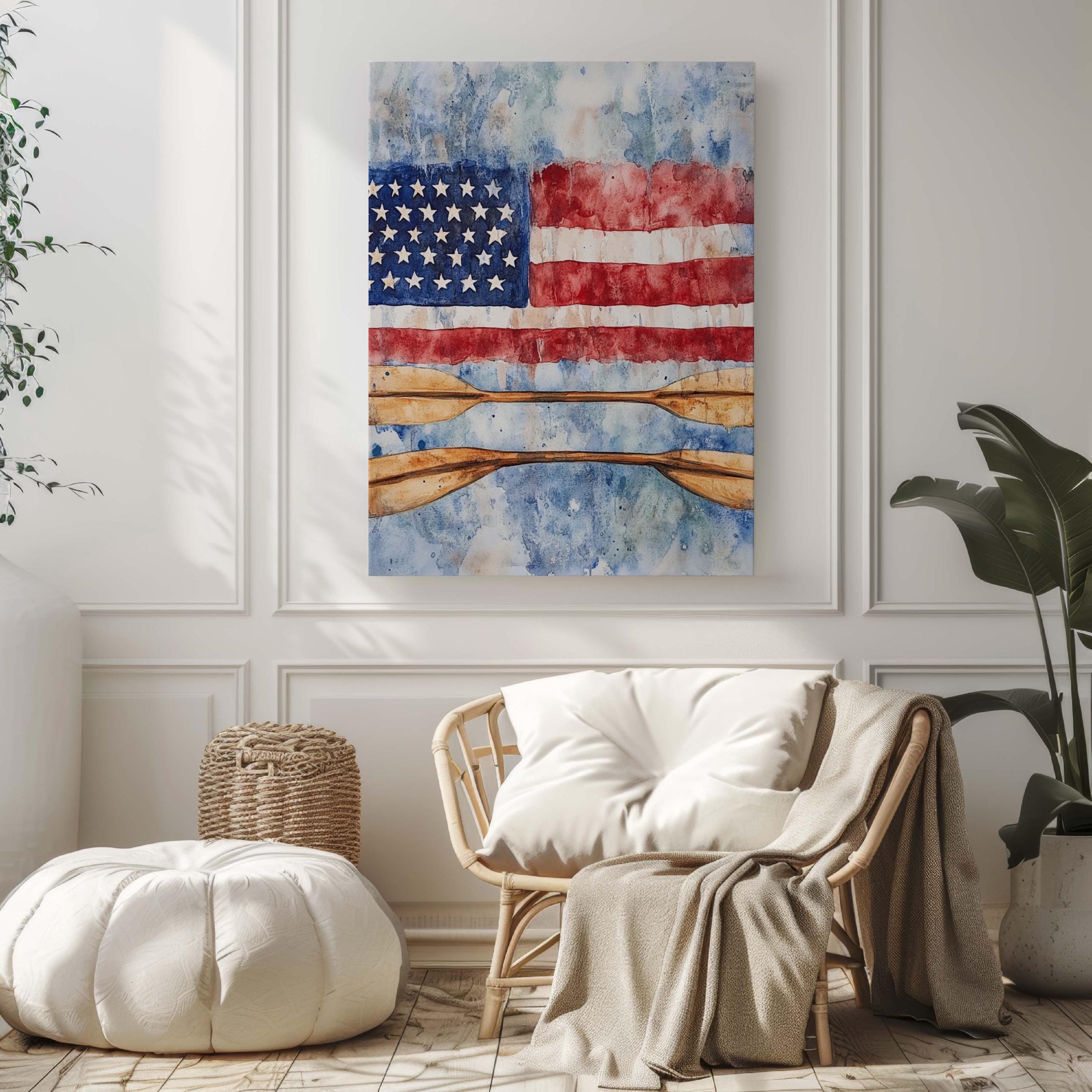 Boat Poster Patriotic - United States