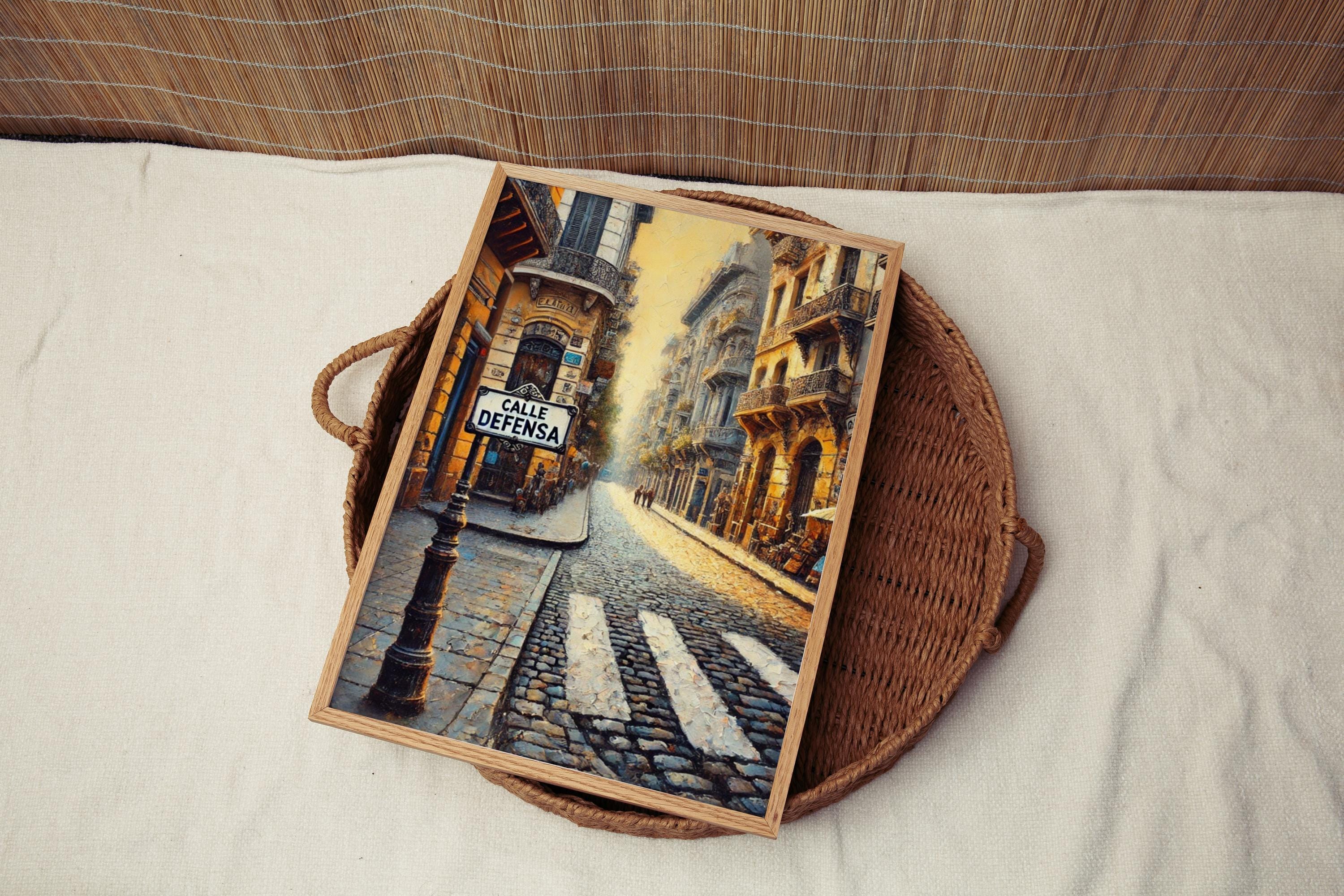 Calle Defensa Print Vintage - Buenos Aires, Argentina