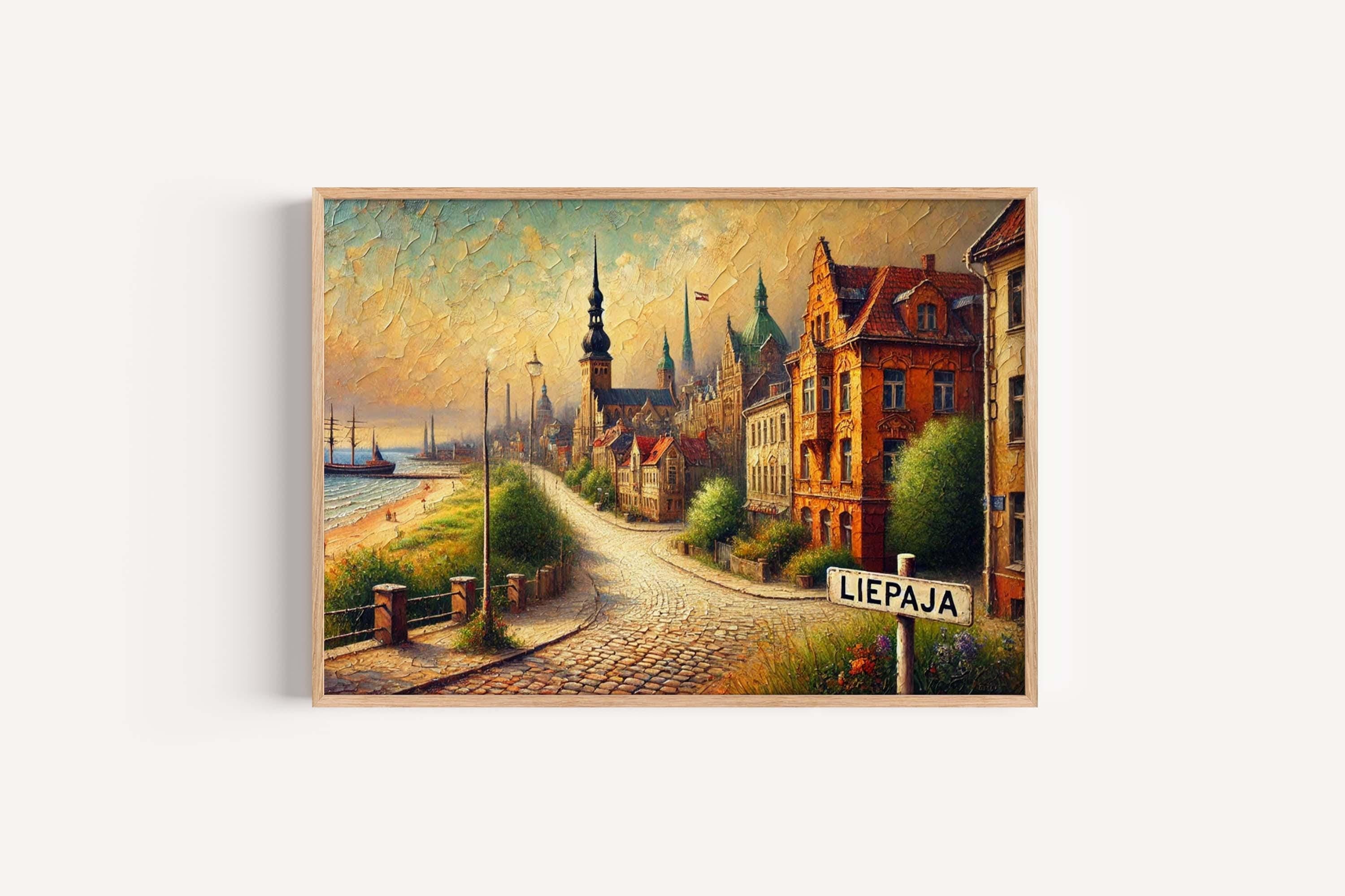 Liepaja Coastal Art Print - Liepaja, Latvia