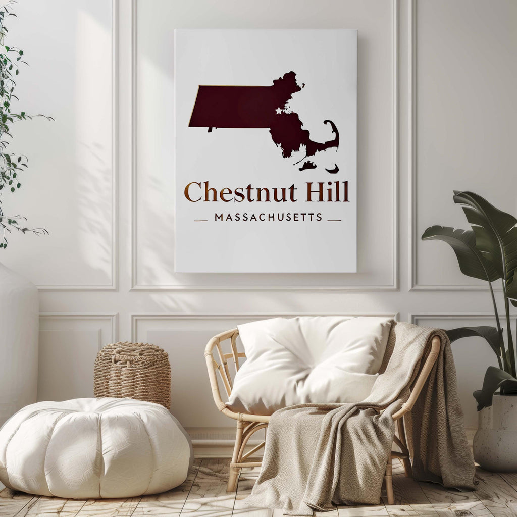Chestnut Hill Print - Massachusetts, USA