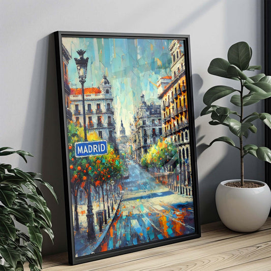 Madrid Art Print - Madrid Wall Art, Spain City Travel Poster, European Decor, Housewarming Gift, Spain Artwork, Modern Travel Print