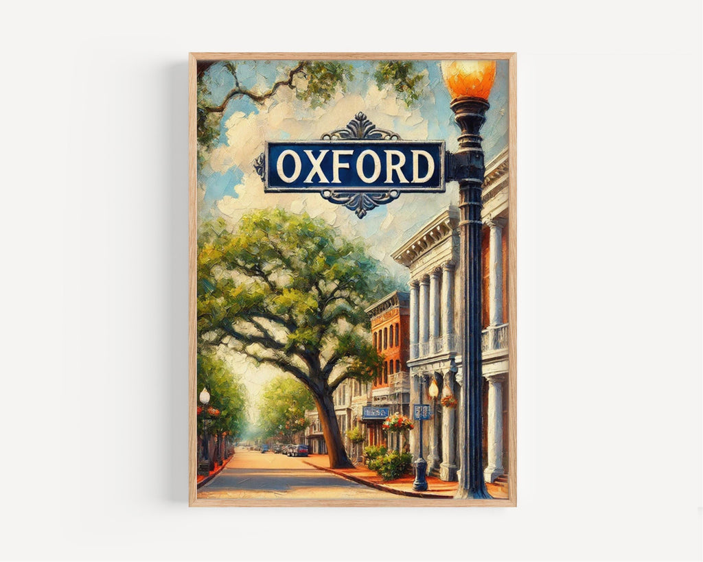 Oxford Wall Art - Oxford, Mississippi, USA