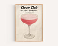 Clover Club Cocktail Poster