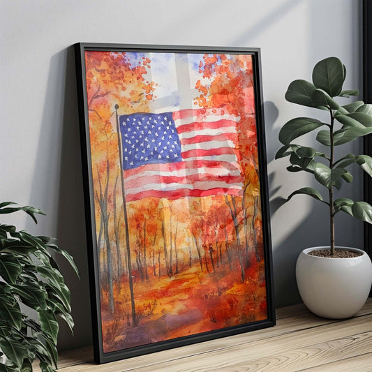 American Flag Artwork | USA Wall Art | Patriotic Art | USA Poster | United States | American Flag Home Decor | Home Decor | USA Print