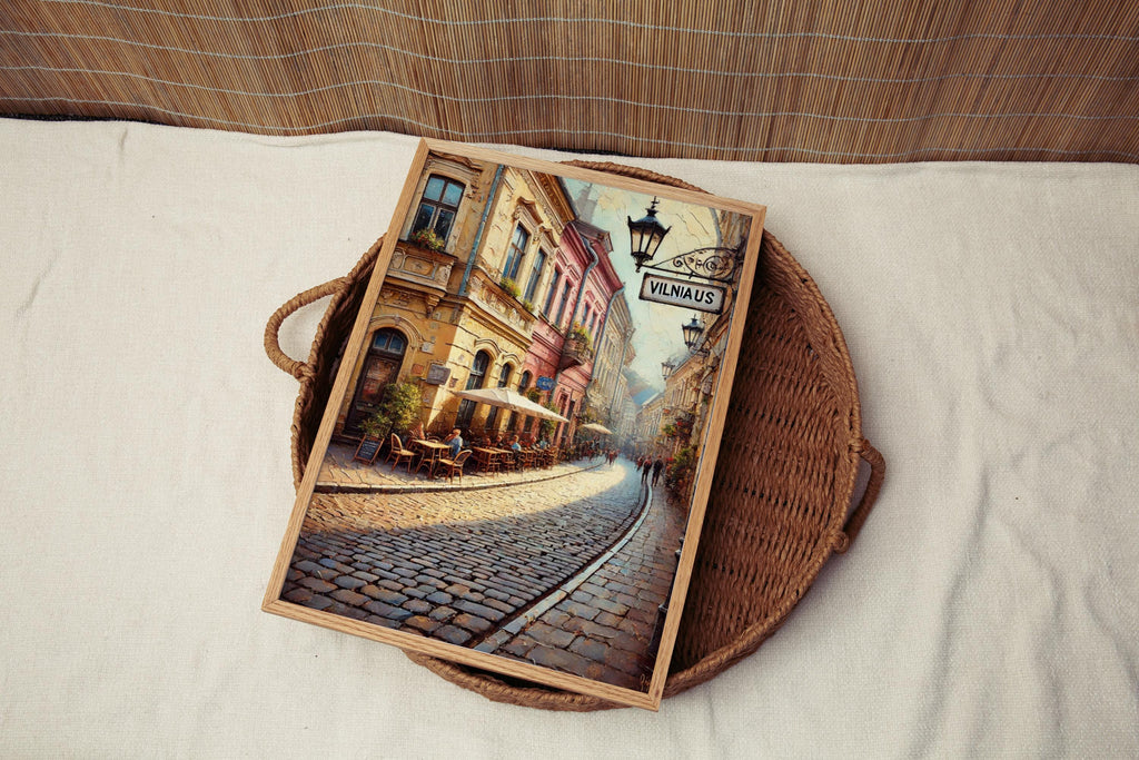 Vilniaus Street Wall Art - Vilnius, Lithuania