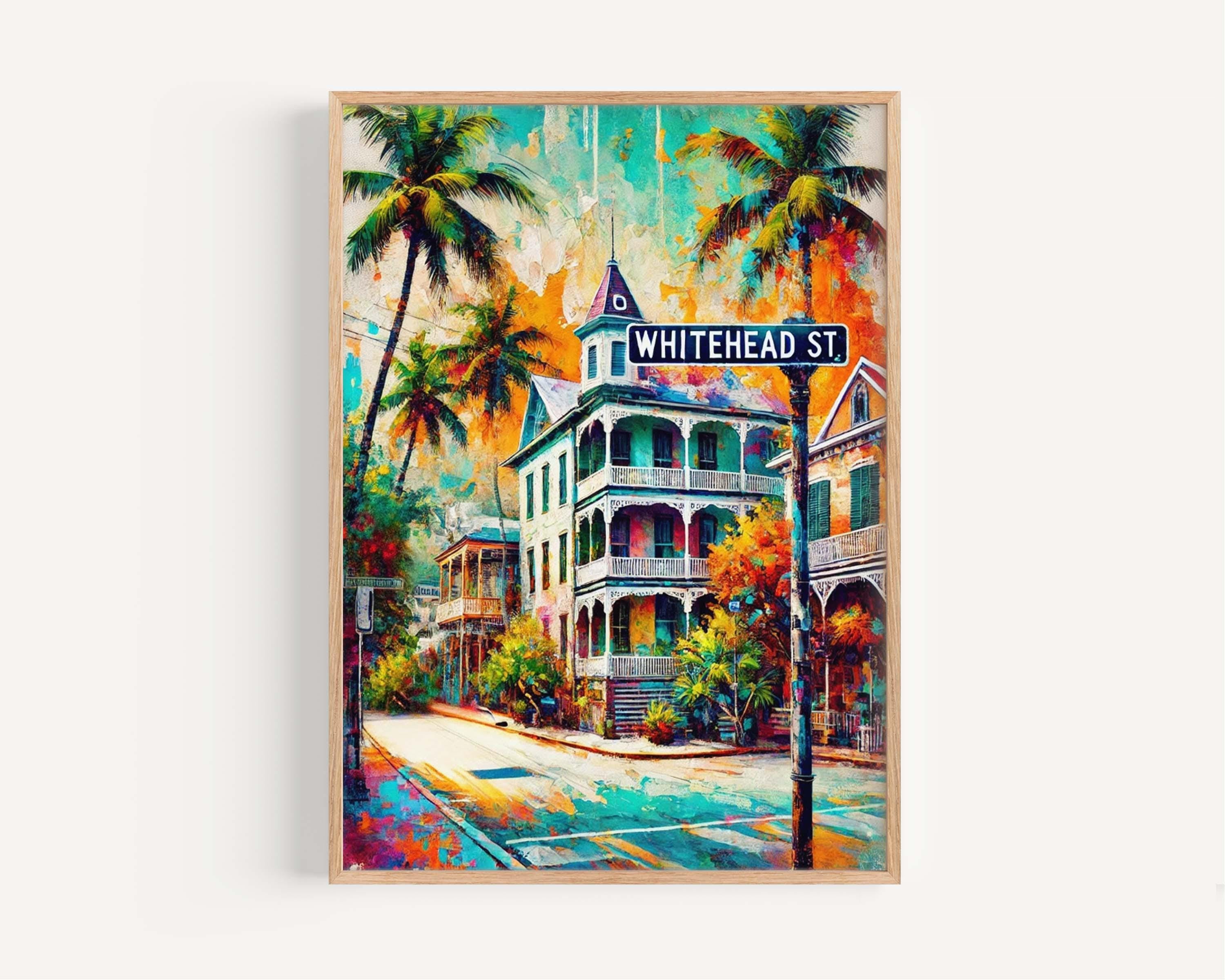 Whitehead St Print - Key West, Florida, USA
