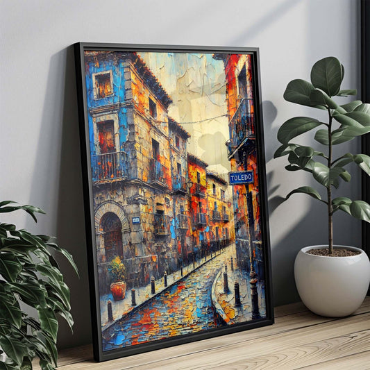 Toledo Art: Spain Wall Art Print, Toledo Travel Poster, European City Gift, Housewarming Decor, Spain Artwork for Home or Office