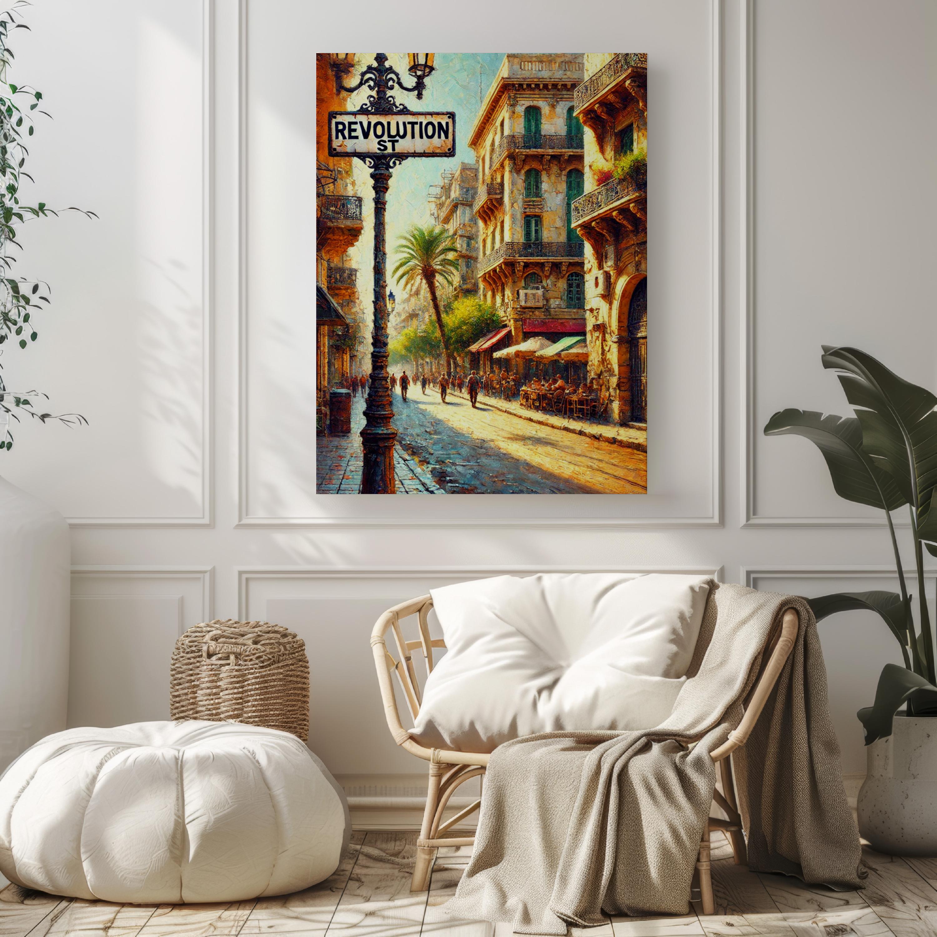Revolution Street Print - Algiers, Algeria