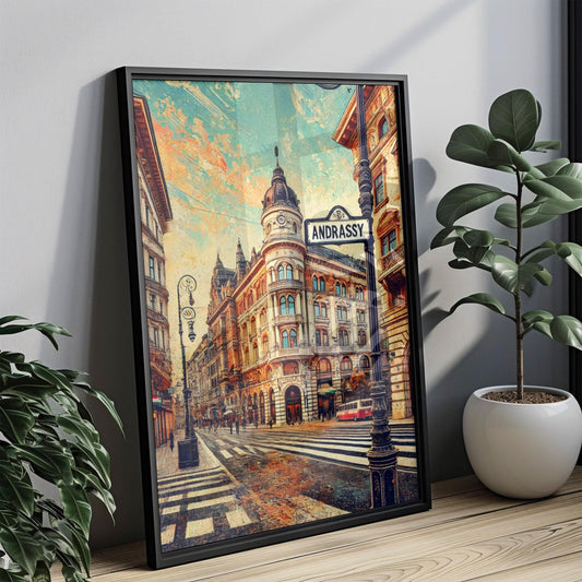 Andrassy Avenue Wall Art Budapest Print Hungary Travel Poster Travel Gift Housewarming Decor