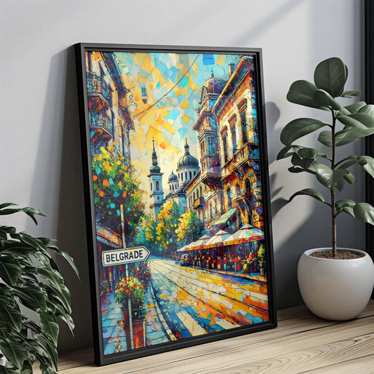 Belgrade Art Print - Serbia Travel Poster, European Wall Art, Housewarming Gift, Belgrade Cityscape, Unique Serbia Artwork, Home Decor