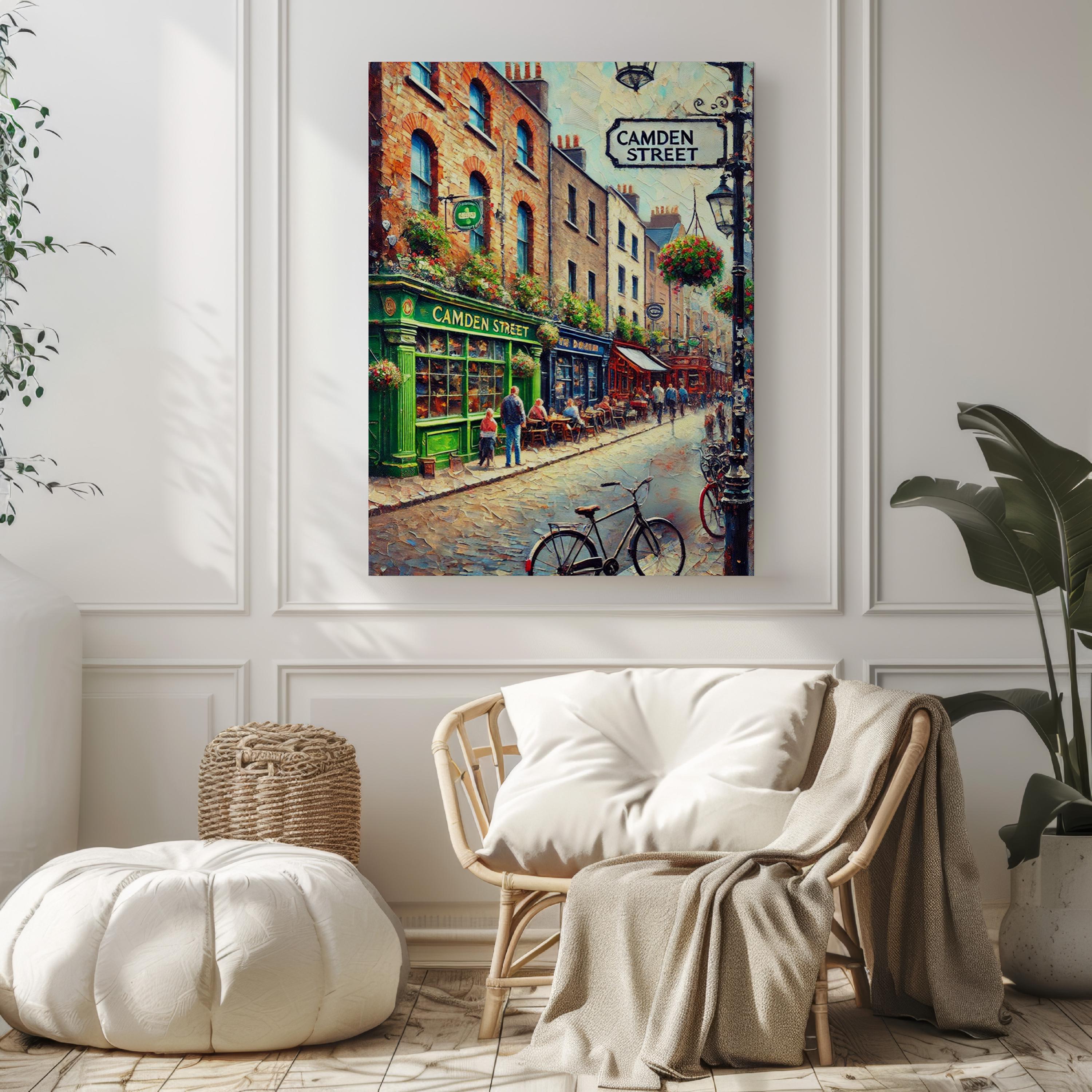 Camden Street Sign Print: London Camden Town Travel Poster