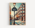 Rue De Rivoli Print Vintage - Paris, France