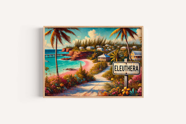 Eleuthera Print Pink Sands - Eleuthera, Bahamas