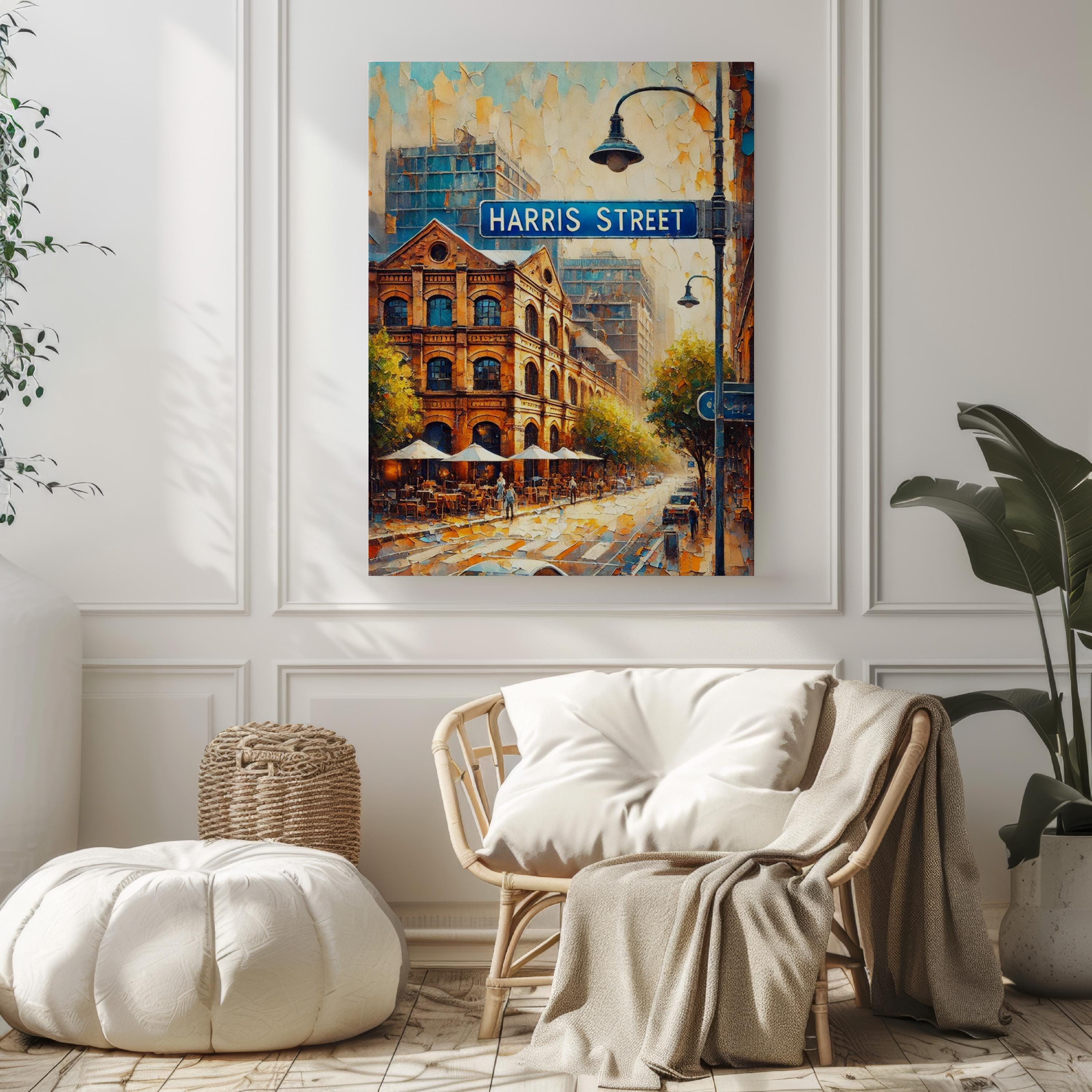 Harris Street Wall Art | Sydney Print | Australia Travel Poster | Cityscape Gift | Personalized Home Decor | Museum-Grade Fine Art Print