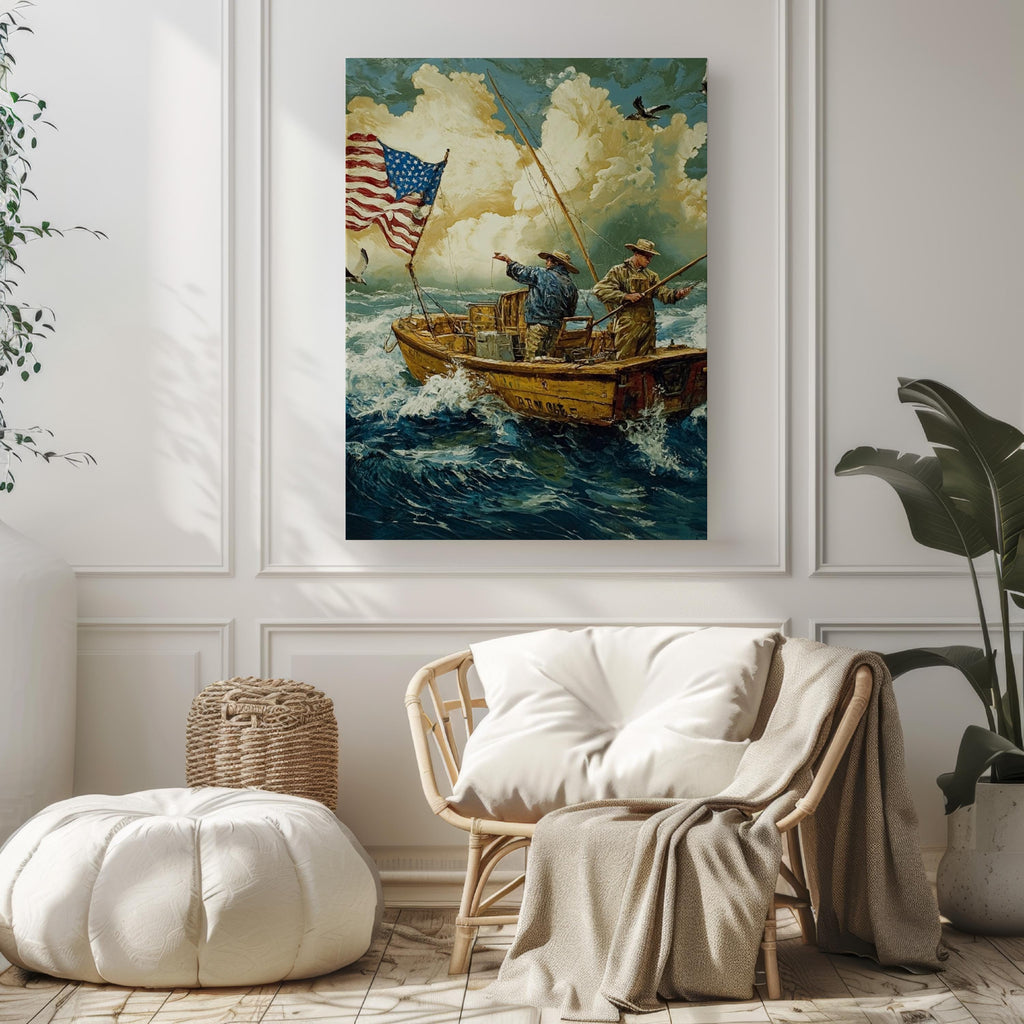 Fishing Wall Art Patriotic - United States