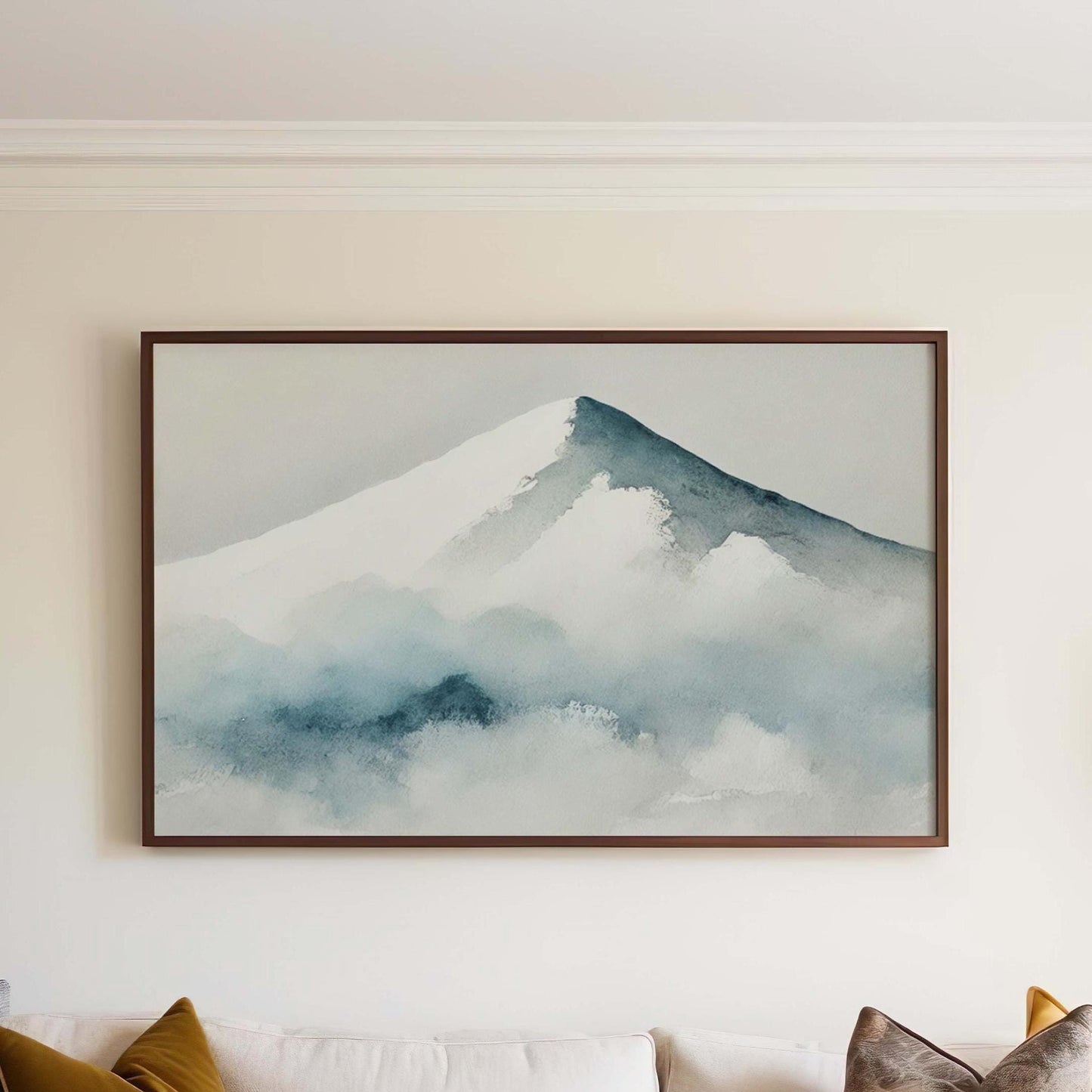 Nature Gift Mountain Wall Art, Snowy Landscape Print, Home Decor, Housewarming & New Home Art, Family Rustic Nature Poster