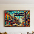 Bourbon Street Print Cubist - New Orleans, Louisiana, USA