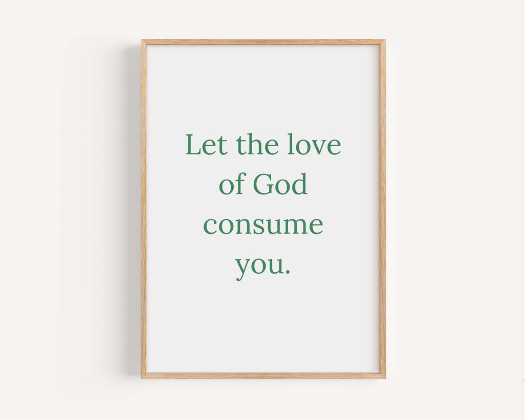 Love Of God Print Minimalist