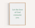 Love Of God Print Minimalist