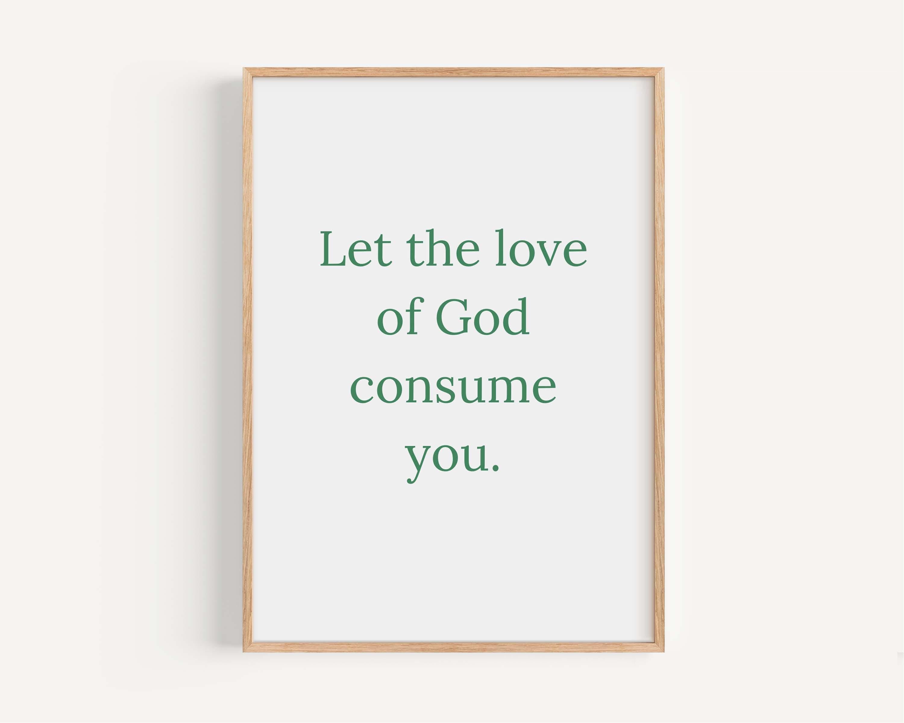 Love Of God Print Minimalist